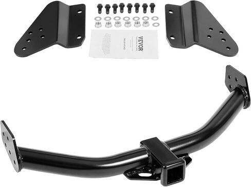 VEVOR Class 3 Trailer Hitch, 2-Inch Receiver, Compatible with 2014-2019 Toyota Highlander, Q345B Steel Tube Frame, Multi-Fit Hitch to Receive Ball Mount, Cargo Carrier, Bike Rack, and Tow Hook, Black in Saudi Arabia