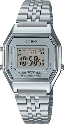 Casio Women's Digital Watch with Stainless Steel Strap - LA680WA in Saudi Arabia