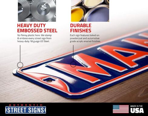 NCAA College Metal Wall Décor- علامة شارع كبيرة ، شاقة شديدة التحمل من خلال علامات الشوارع الأصلية in Saudi Arabia