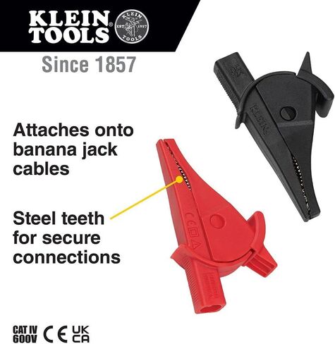 أدوات Klein 69360 مقاطع التمساح ، علامات التبويب المخرج / شق دائرة موصلات الملحقات ، استخدم مع Klein Tools Cat. رقم ET450 ، 5 قطع in Saudi Arabia