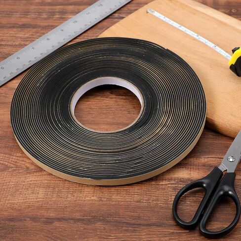 2Pcs Car Speaker Sealing Tape, Foam Grip Tape, Soundproofing Waterproofing Gasket Tapes 2mm Thick 10mm Width, Black in Saudi Arabia