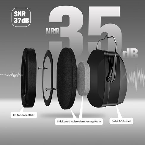 Procase Extra SNR 37DB إلغاء الضوضاء سماعات ، حماية السمع فطائر الأذن لخفض الضوضاء NRR 35DB in Saudi Arabia