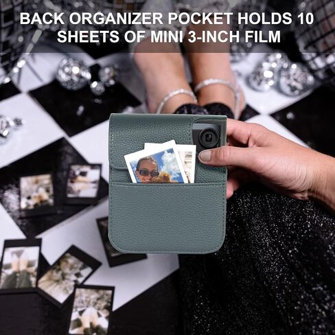 CAIYOULE Mini 41 Clear Case For Fujifilm Instax - Protective Camera Case Compatible with Fuji Instax Mini 41 Instant Camera, Hard Camera Case with Photo Storage, Photo Album, Magnetic Frame -No Camera in Saudi Arabia