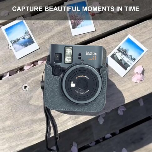 CAIYOULE Mini 41 Clear Case For Fujifilm Instax - Protective Camera Case Compatible with Fuji Instax Mini 41 Instant Camera, Hard Camera Case with Photo Storage, Photo Album, Magnetic Frame -No Camera in Saudi Arabia