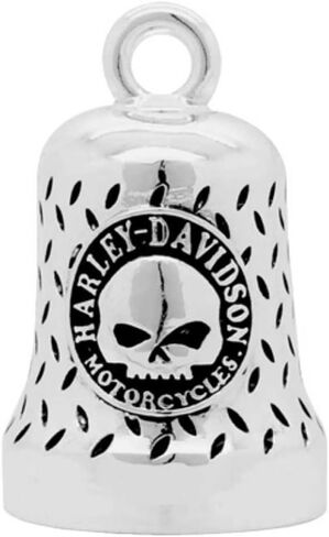 Harley-Davidson Willie G Skull Diamond Plated Ride Bell, Chrome Finish HRB078 in Saudi Arabia