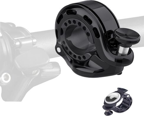 Bicycle Bell Hidden Hidden حامل لـ Airtag ، جرس الدراجات للمدينة ، دراجة الطريق ، MTB ، سكوتر ، دراجة الأطفال ، الدراجة الإلكترونية ، يناسب 0.87-1.25 في (22.2-31.8 ملم) مقابض ، مضاد للسرقة للأطفال البالغين ، ملحقات الدراجة ، in Saudi Arabia