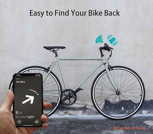 Bicycle Bell Hidden Hidden حامل لـ Airtag ، جرس الدراجات للمدينة ، دراجة الطريق ، MTB ، سكوتر ، دراجة الأطفال ، الدراجة الإلكترونية ، يناسب 0.87-1.25 في (22.2-31.8 ملم) مقابض ، مضاد للسرقة للأطفال البالغين ، ملحقات الدراجة ، in Saudi Arabia