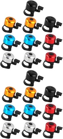 BESTOYARD 20 Pcs Kids Bike Bell - Loud Sound Mini Bicycle Bell for Kids - Easy to Install Safety Accessory for Bicycles - Assorted Colors in Saudi Arabia