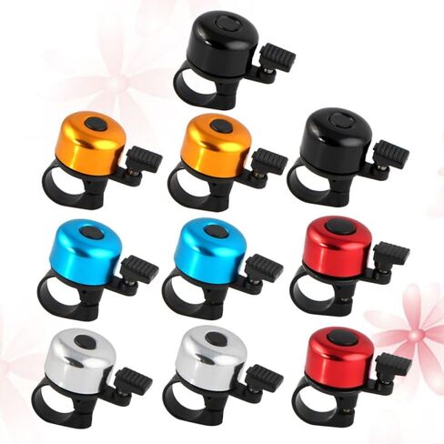 BESTOYARD 20 Pcs Kids Bike Bell - Loud Sound Mini Bicycle Bell for Kids - Easy to Install Safety Accessory for Bicycles - Assorted Colors in Saudi Arabia