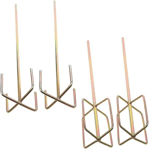 4Pcs Electric Drill Mixing Paddle Set Sturdy Cement Mixer Attachments Shank Paint Stirring Rods Compatible Power Tools in Saudi Arabia