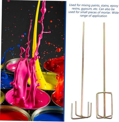 4Pcs Electric Drill Mixing Paddle Set Sturdy Cement Mixer Attachments Shank Paint Stirring Rods Compatible Power Tools in Saudi Arabia
