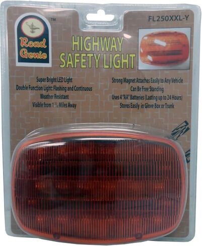 ToolUSA 6" X 4" Amber High Efficient Led Steady/flasher Light With Strong Magnetic Base in Saudi Arabia