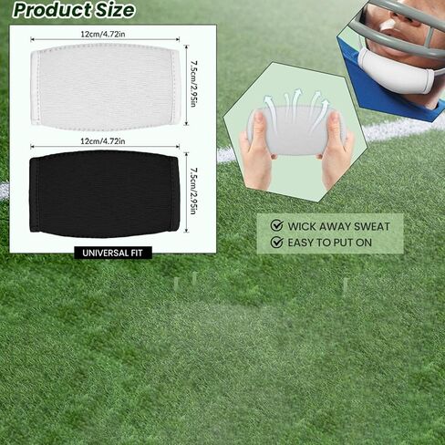 2 Pieces Football Chin Pad Universal Padding Football Chin Strap Cover Strap Cushion for Climbing Adults Men Women in Saudi Arabia