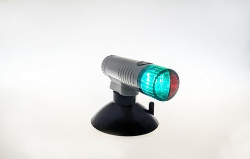Pactrade Marine Battery Navigation Lights for Boats LED - Portable Red/Green Bow Light (Suction Cup Mount) - Kayak Fishing Accessories, Jon Boat Accessories Marine in Saudi Arabia