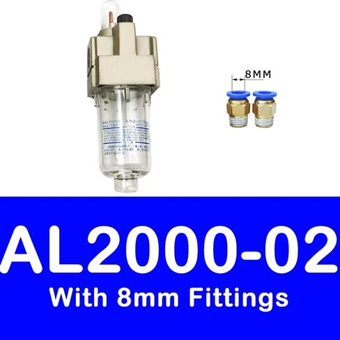 AL2000-02 AL3000-03 AL4000-04 Lubricator Pneumatic Components Model Flow Rate C Type PC Fittings Connector (Color : with C Type Fittings) in Saudi Arabia