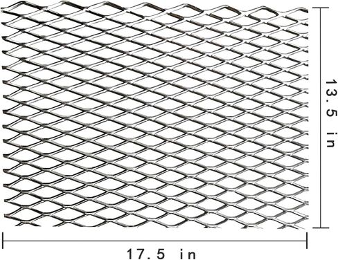 304 من الفولاذ المقاوم للصدأ المعدن الموسع 13.5 "x17.5" صفائح موسعة ومثقفة الشاشة الشاشة/سلك السياج/سياج الخصوصية/شاشة باب الشاشة in Saudi Arabia
