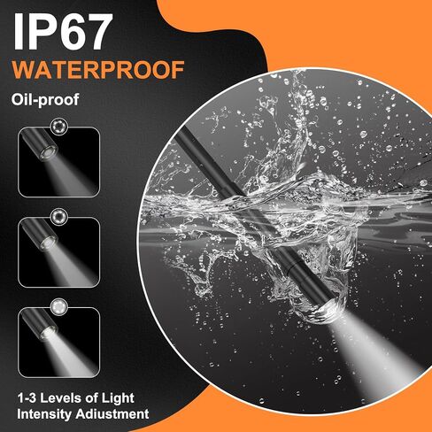 Endoscope Camera with Light, 5.5mm Waterproof Borescope with 4.3" HD Screen, 6.6ft Semi-Rigid Cable for Automotive, Plumbing, Pipe Inspection in Saudi Arabia