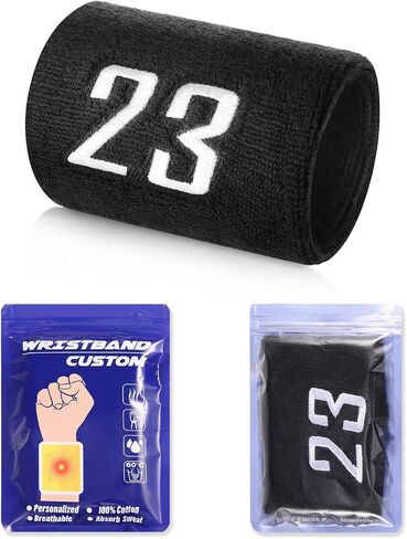 Personalized Sport Wrist Bands,Embroidered Baseball Wrist Bands,Soft & Stretchy Sports Wrist Bands for Men & Women – 4 Multiple Colors Wristbands Option in Saudi Arabia