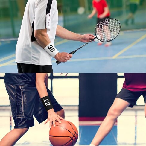 Personalized Sport Wrist Bands,Embroidered Baseball Wrist Bands,Soft & Stretchy Sports Wrist Bands for Men & Women – 4 Multiple Colors Wristbands Option in Saudi Arabia