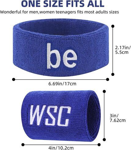Personalized Sport Wrist Bands,Embroidered Baseball Wrist Bands,Soft & Stretchy Sports Wrist Bands for Men & Women – 4 Multiple Colors Wristbands Option in Saudi Arabia