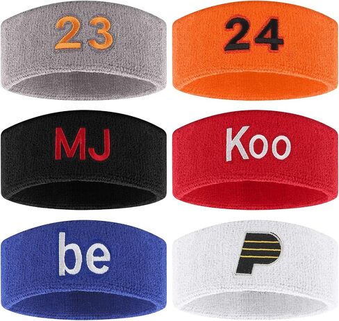 Personalized Sport Wrist Bands,Embroidered Baseball Wrist Bands,Soft & Stretchy Sports Wrist Bands for Men & Women – 4 Multiple Colors Wristbands Option in Saudi Arabia