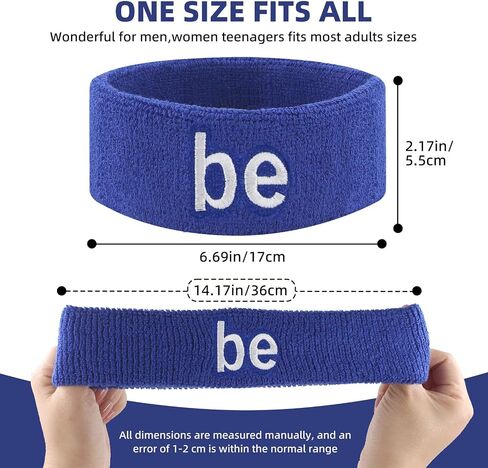 Personalized Sport Wrist Bands,Embroidered Baseball Wrist Bands,Soft & Stretchy Sports Wrist Bands for Men & Women – 4 Multiple Colors Wristbands Option in Saudi Arabia