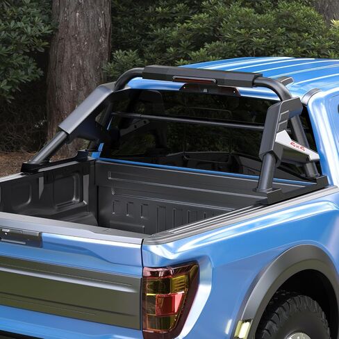 شريط لفة لشاحنة بيك آب بالحجم الكامل ، بار رياضي رف رف ، قابل للتعديل متوافق مع فورد F-150/F-250/F-350 ، RAM 1500/2500/3500 ، Chevy Silverado ، GMC Sierra ، Toyota Tacoma ، Tundra ، Sequoia ، Titan in Saudi Arabia