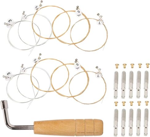BESPORTBLE 1set Lyre String Nail Wrench Lyre Strings Replacement Parts Sturdy for Tuning Music Wire in Saudi Arabia