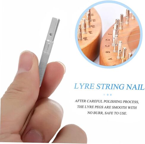 BESPORTBLE 1set Lyre String Nail Wrench Lyre Strings Replacement Parts Sturdy for Tuning Music Wire in Saudi Arabia