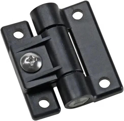 Black Plastic Nylon Damping Hinges with Torque for Industrial and Equipment Cabinets and Furniture 1Pcs(Black) in Kuwait