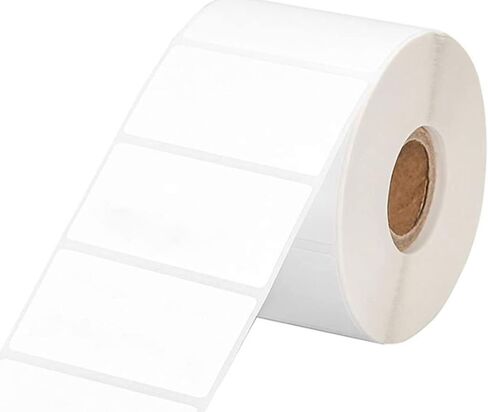 2.5 × 1.5 بوصة ، ملصقات بيضاء حرارية مباشرة لطباعة الرموز الباركية وعلامات العناوين ، 1 "جوهر ، متوافق مع Zebra Eltron وطابعات تسمية سطح المكتب / لفة 1 من 900 ملصقات in Kuwait