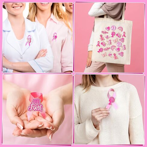 60 Pcs Cancer Awareness Lapel Pins Bulk All Cancer Awareness Items Supplies for Hats Backpacks Bags Women Gifts in Kuwait