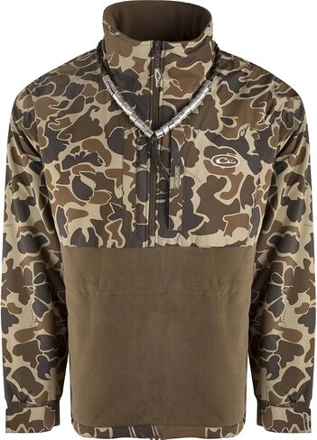 Drake Waterfowl MST Camo Eqwader™ 1/4 Zip (Old School) Old School Small in Saudi Arabia