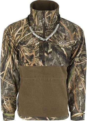 Drake Waterfowl MST Camo Eqwader™ 1/4 Zip (Old School) Old School Small in Saudi Arabia