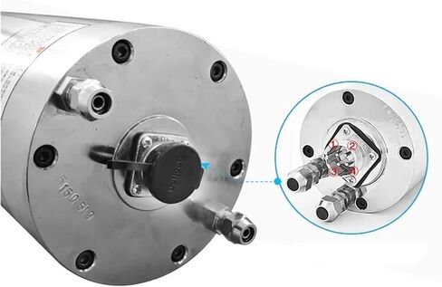 5.5KW 380v ER32 15000rpm 125mm Water-Cooled Metal six-Pole Spindle Motor in Saudi Arabia
