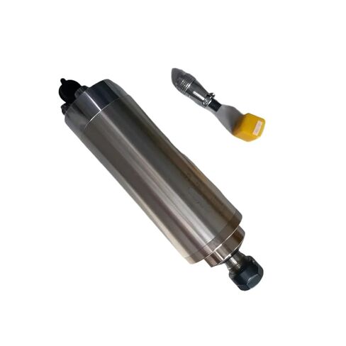 5.5kw 220v ER25 24000 دورة في الدقيقة 125 مم محرك مغزل مبرد بالمياه + 5.5kw VFD + 75W مجموعة مضخة المياه in Kuwait