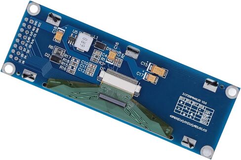 Fydun Display e, Module 3.12in Wide View Angle High Contrast OLED LCD Character Modules Ratio Low Power Consumption Screen Board Yellow Font SSD1322 Driver (Blue) in Saudi Arabia