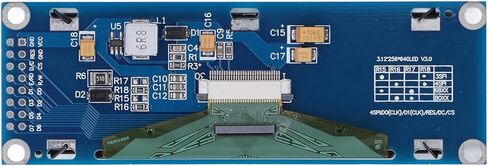 Fydun Display e, Module 3.12in Wide View Angle High Contrast OLED LCD Character Modules Ratio Low Power Consumption Screen Board Yellow Font SSD1322 Driver (Blue) in Saudi Arabia