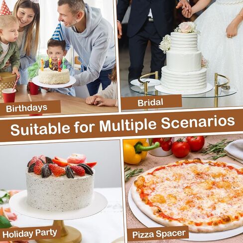6 PCS Cake Boards ، لوحات كعكة بيضاء 10 بوصة ، جولات كعكة من الورق المقوى بنسبة 100 ٪ ، قاعدة كعكة مقاومة للماء وقااة للزيوت ، Cake DIY ، حفل زفاف ، عيد ميلاد ، حلوى ، بيتزا تزيين ومعرض in Saudi Arabia