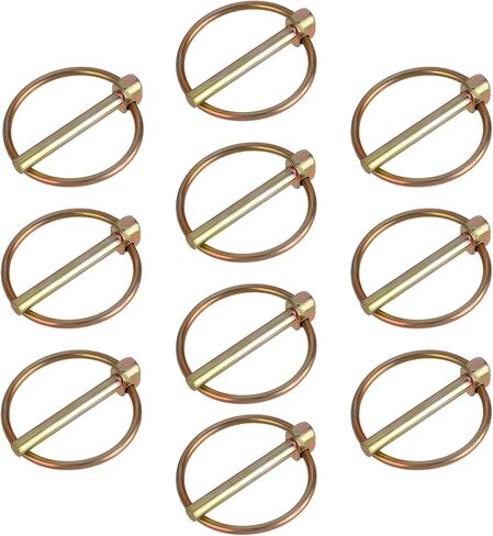 10 PCS 3/16 PIN Clip Linch Pins 3/16 Lynch pin kit kit kit steful staLd Stains Huchice Duty Lynch Lock Lock Clips with Ring for Farm Tractors Trucks Mower in Kuwait