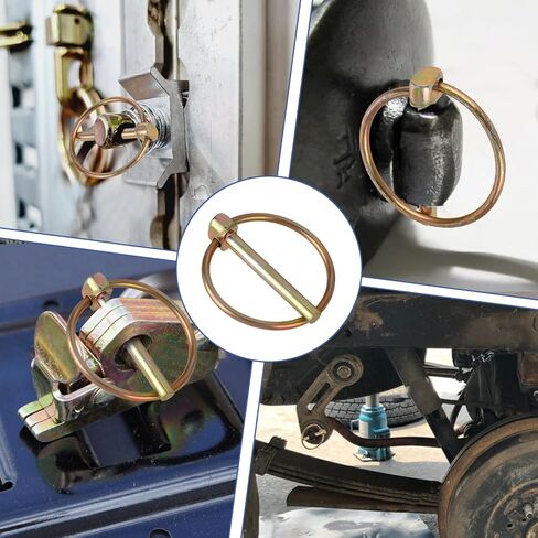10 PCS 3/16 PIN Clip Linch Pins 3/16 Lynch pin kit kit kit steful staLd Stains Huchice Duty Lynch Lock Lock Clips with Ring for Farm Tractors Trucks Mower in Kuwait