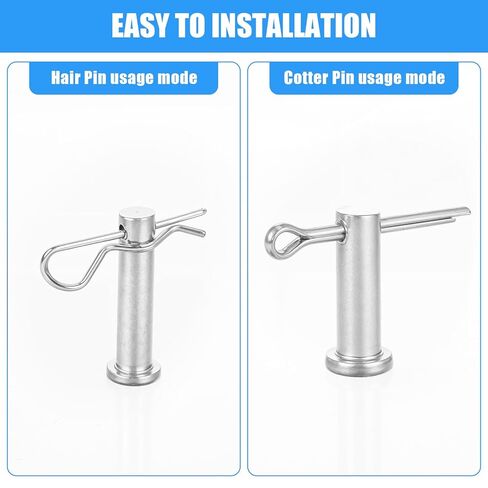 122pcs cotter pin pin pin clevis pin kit kit ، R ilips beating hair pins referment ، بما في ذلك ثقب واحد clevis pin & split cotter pin & r clip hitch pin for trailer platch ، in Saudi Arabia