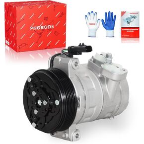 PHOBOOS A/C Compressor with Clutch Compatible with Nissan Altima 2007-2012 L4 2.5L, Nissan Sentra 2007-2012 2.5L, Fast Cooling, Low Noise, Easy Installation, Ref. CO-10886C, 68664 in Kuwait