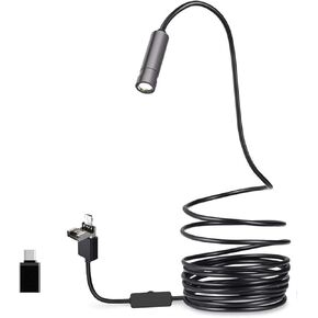 منظار 5.0 ميجابكسل 3 في 1 كاميرا USB المنظار 2594x1944p IP67 Auto Focus Industrial Borescope Hard Wire Inspection Camera Autofcus Camera in Kuwait