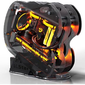 علبة ألعاب Micro-ATX/Mini-ITX المصغرة التي تم تحديثها مفتوحًا ، ولوحة جانبية زجاجية مقسمة ، مروحة ArgB PWM المثبتة مسبقًا ، مع USB3.0 ، USB-C ، دعم الرادياتير 240 مم أبيض in Kuwait