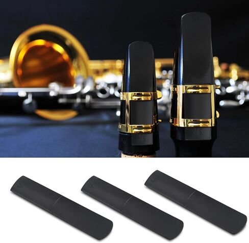 3 PCS 2.5 Mode Alto Saxophone Reeds ، من السهل تثبيت السلامة السوداء Alto Sax Reeds ، و Sax Accessories Reeds البلاستيك ساكسفون من أجل الساكسفونات المبتدئين in Kuwait