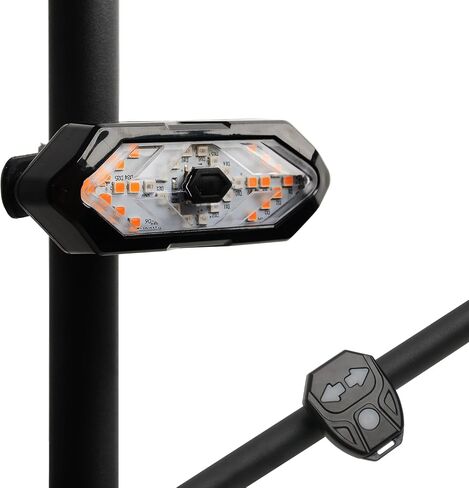 Upgraded Bike Tail Light with Turn Signal Bicycle Rear Light with Remote Control and Horn for Night Riding (Rechargeable) in Saudi Arabia
