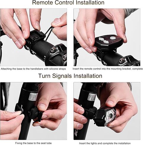 Upgraded Bike Tail Light with Turn Signal Bicycle Rear Light with Remote Control and Horn for Night Riding (Rechargeable) in Saudi Arabia