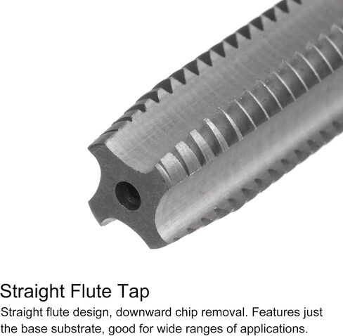 uxcell Tap & Bit Sets, M7.5 x 0.5 H2 Straight Flute Machine Thread Milling Tap, 7mm M35 Cobalt High Speed Steel (HSS-CO) Twist Drill Bit in Saudi Arabia