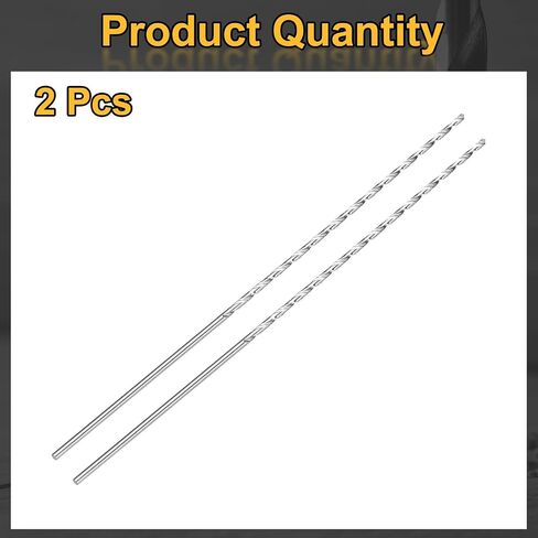 HARFINGTON 2pcs Twist Drill Bit 9mm Dia 200mm (7.87") Extra Long High-Speed Steel Spiral Jobber Drill Bits Fully Ground Drilling Tools for Wood Plastic Aluminum Thin Metal Sheet in Saudi Arabia